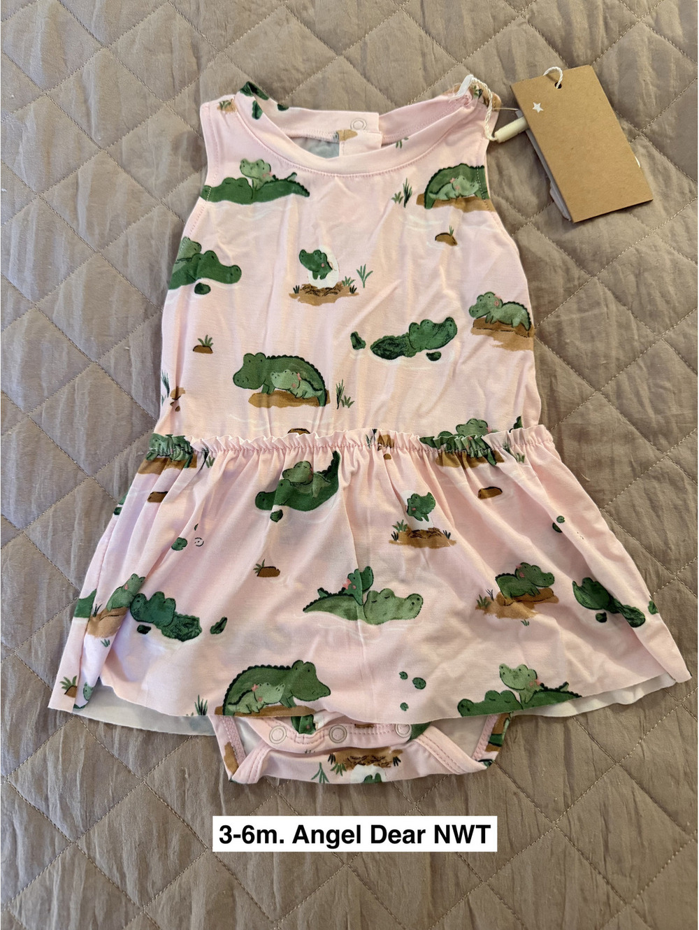 3-6m. Angel Dear Bamboo Outfit NWT